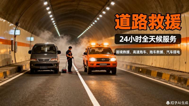 岳阳汨罗汽车打不着火_道路救援_24小时拖车电话