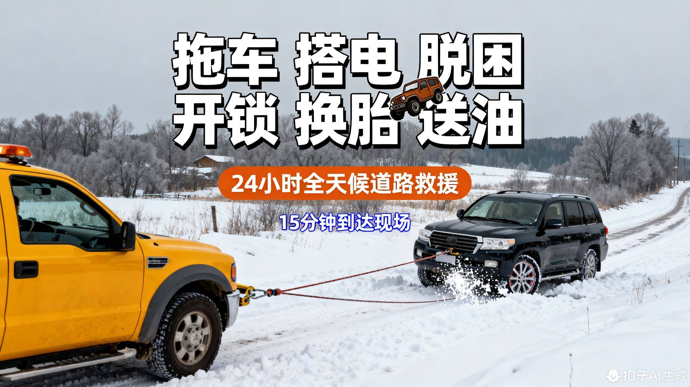 岳阳南区高速拖车救援_道路救援电话_24小时汽车维修