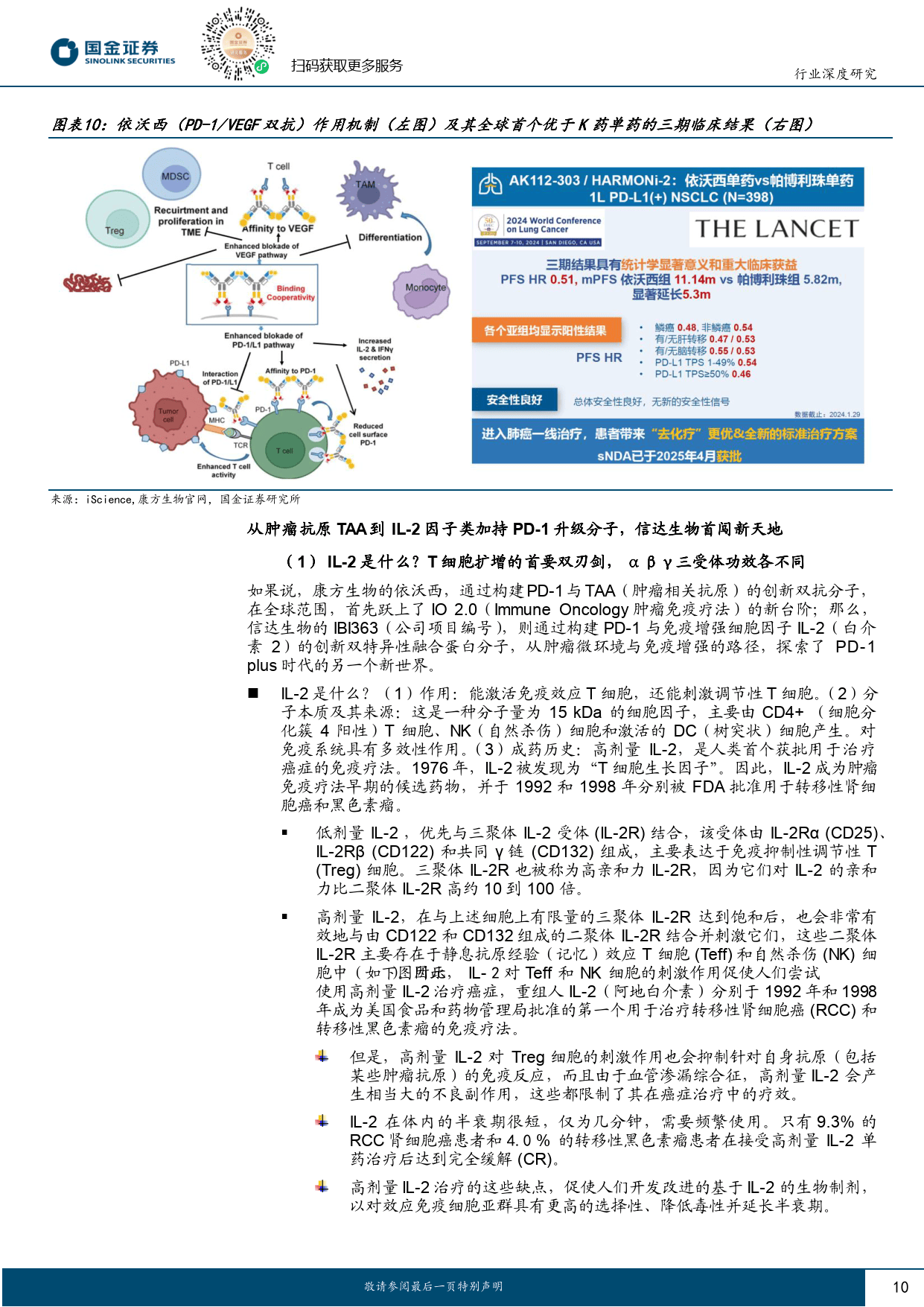 医药行业行业研究:从IL-2双抗,看TAA、细胞及趋化因子的PD-1升级新方向-国金证券